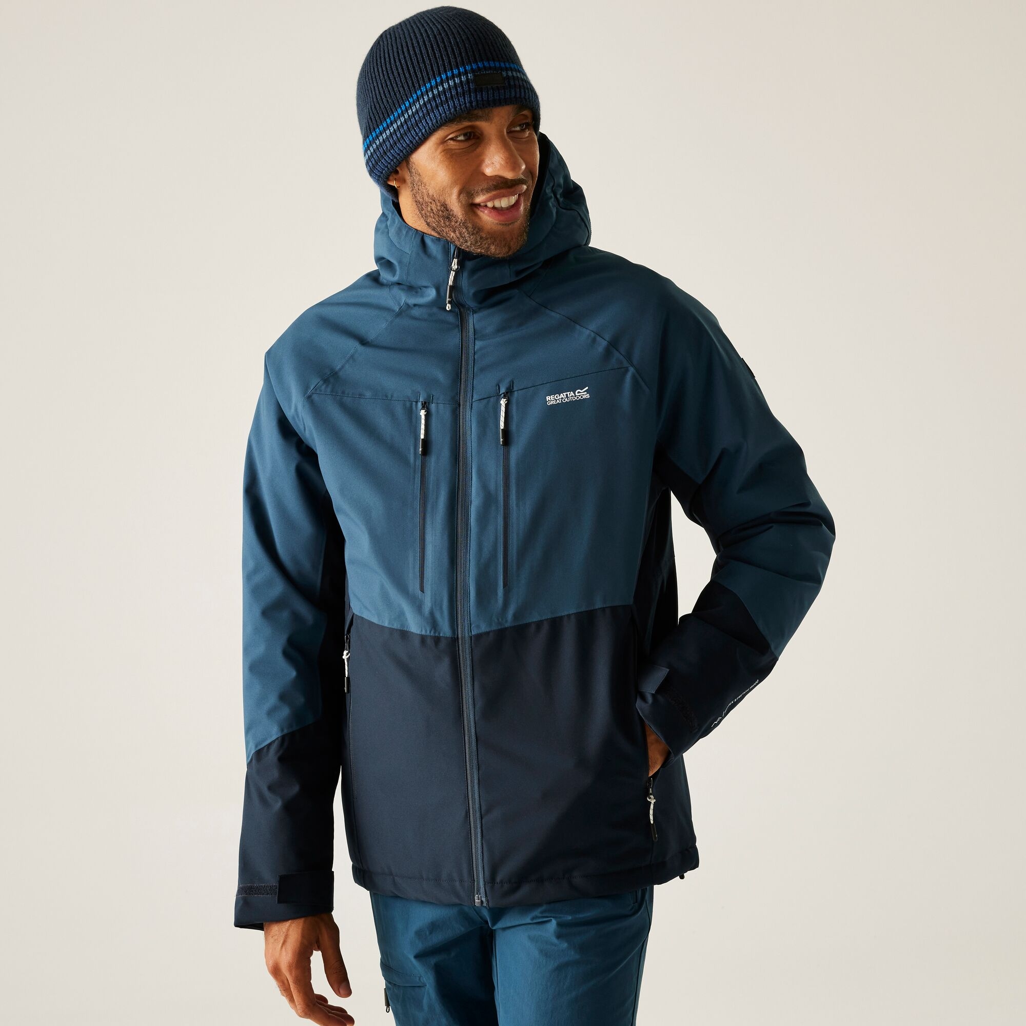 Regatta Men's Waterproof Highton Stretch Padded Jacket - Blue Xxl