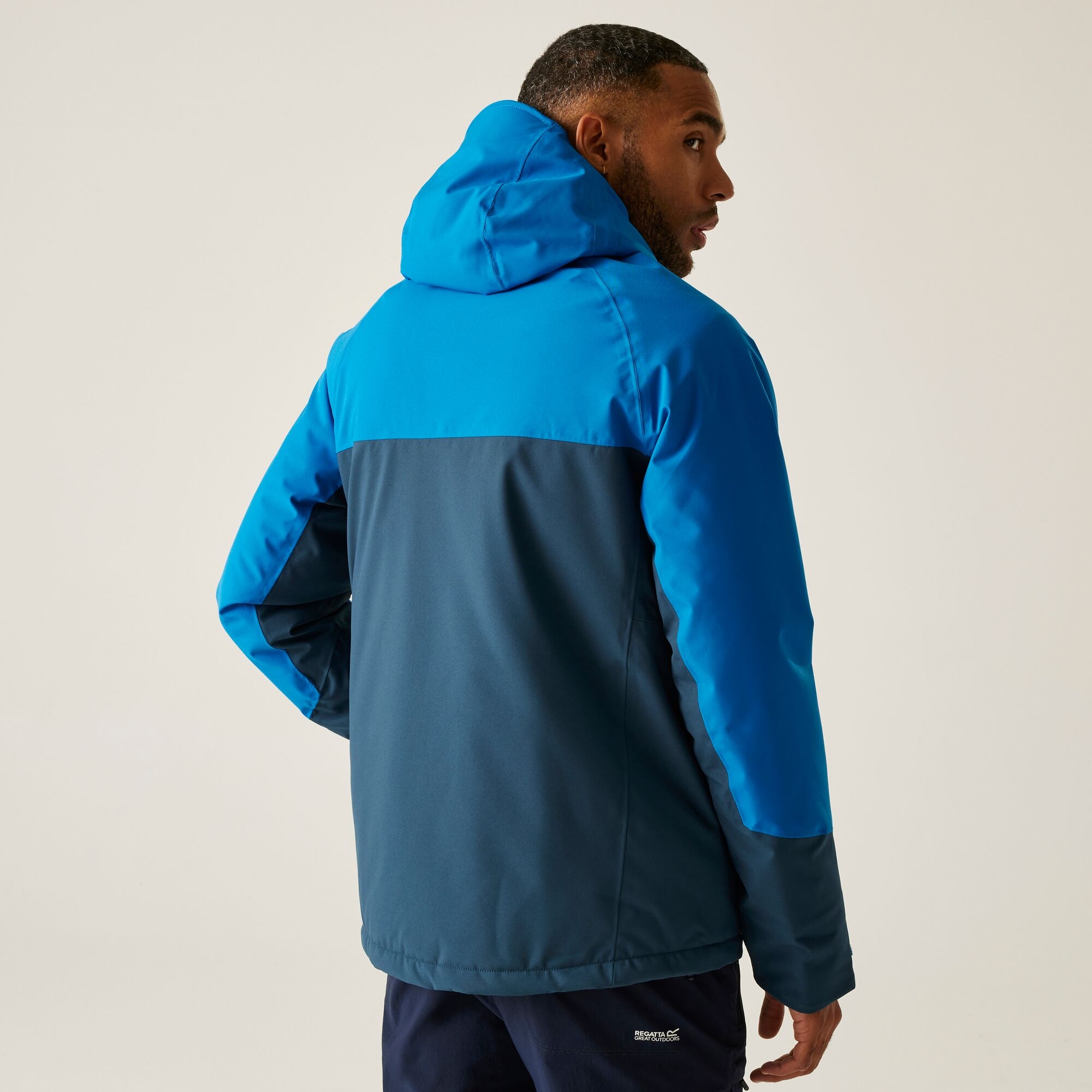 Kurtka męska przejściowa ocieplana Highton Stretch Niebieski