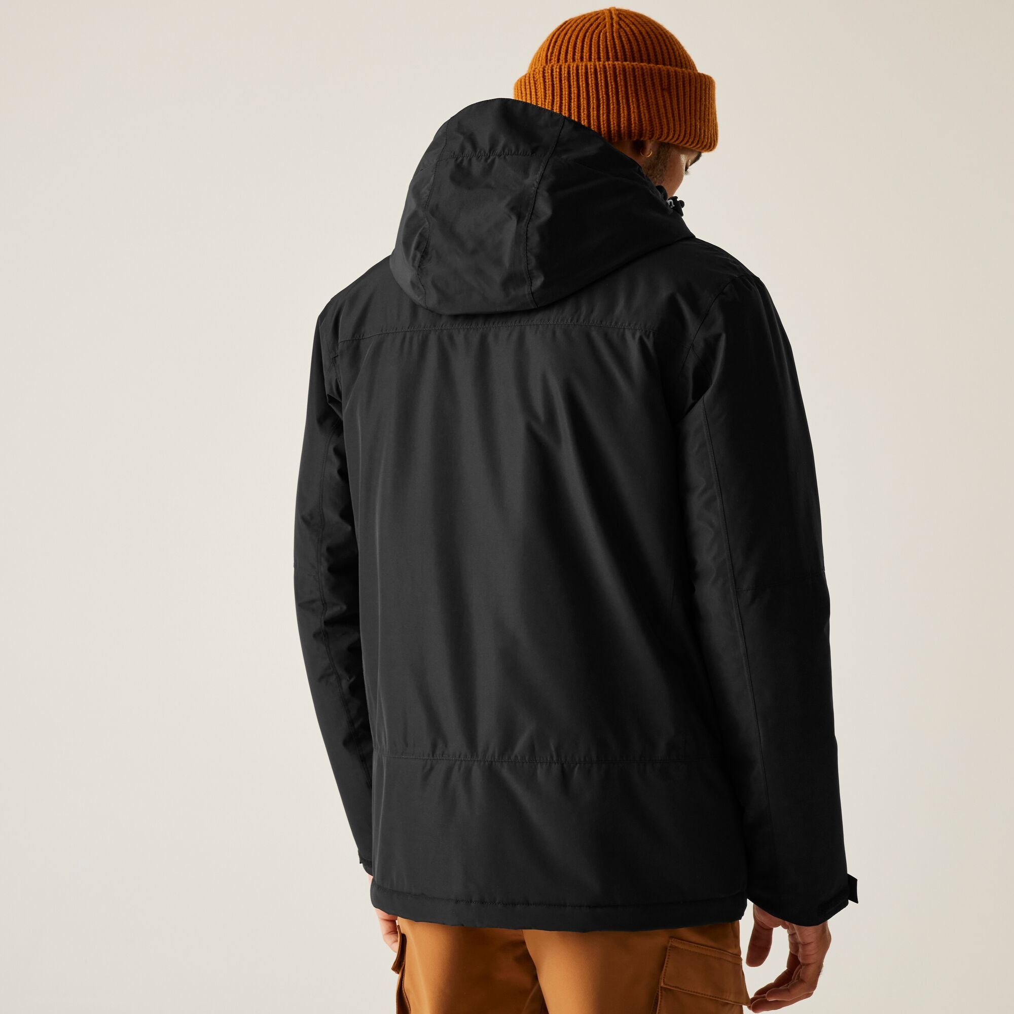 Regatta Men's Noir Hooded Waterproof Jacket Thornridge - Image 5