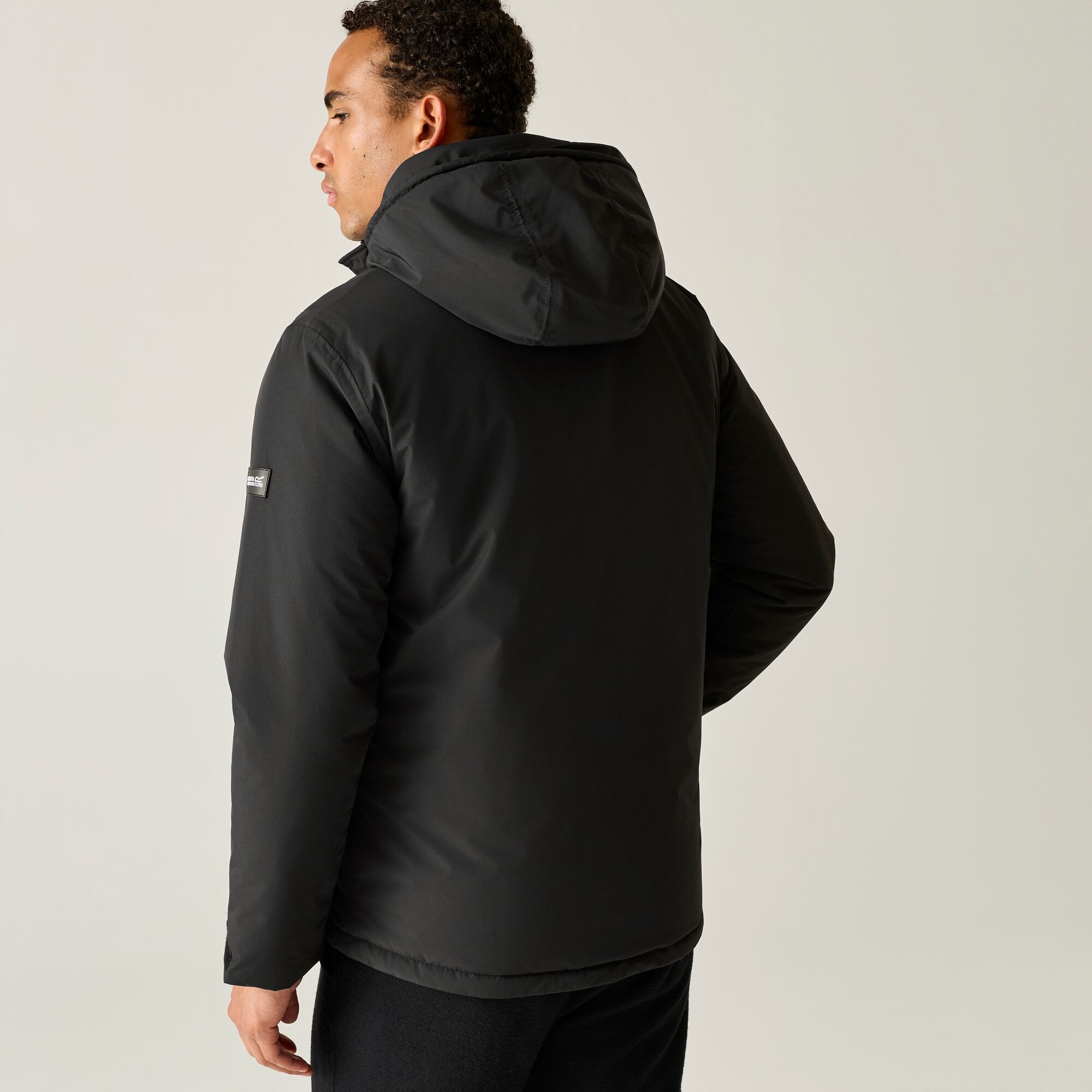 Regatta Mens ISOTEX 15000 Waterproof Insulated Hooded Jacket, Black, Size L, Men - Image 3