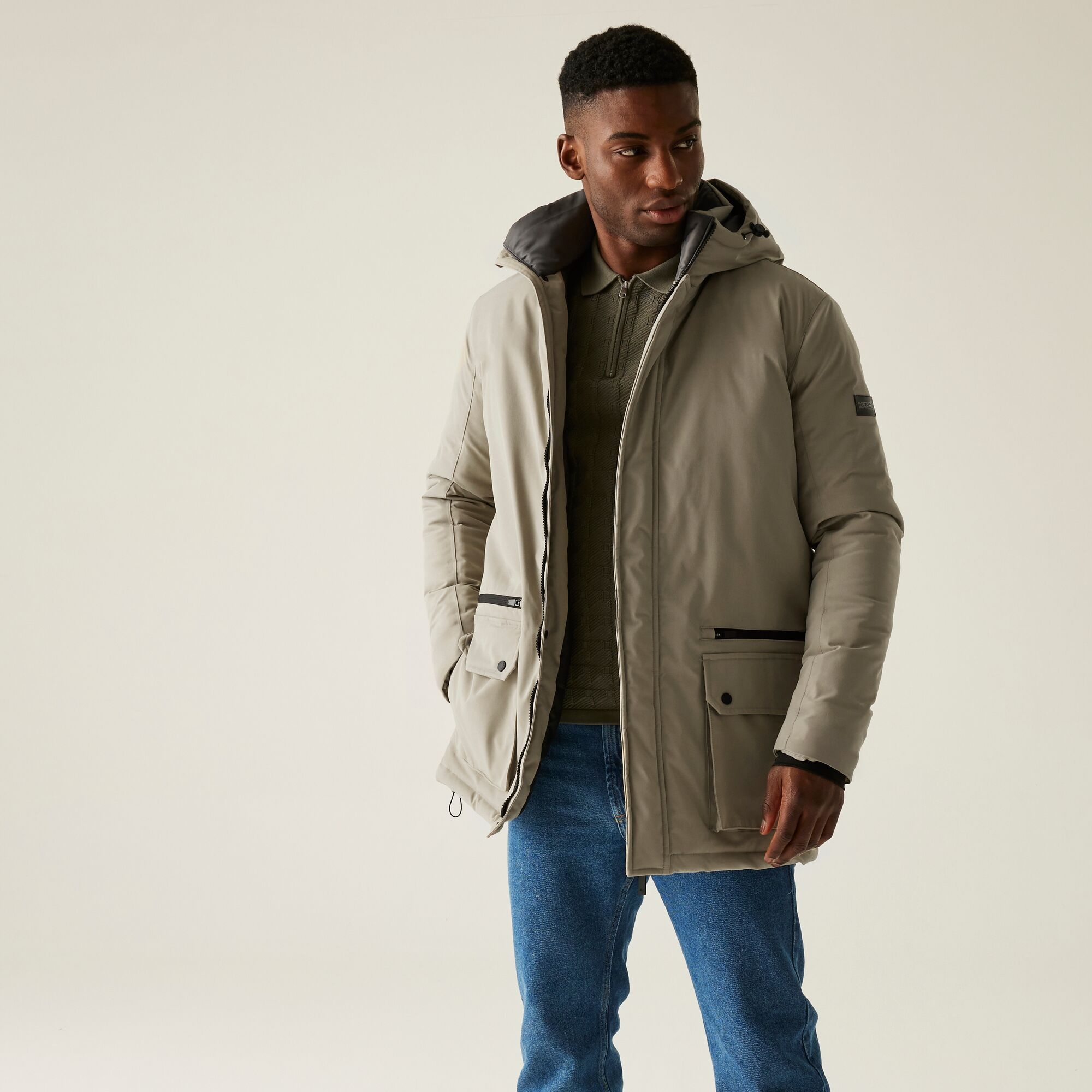 Regatta Kurtka męska zimowa ocieplana Rhodo Brązowy