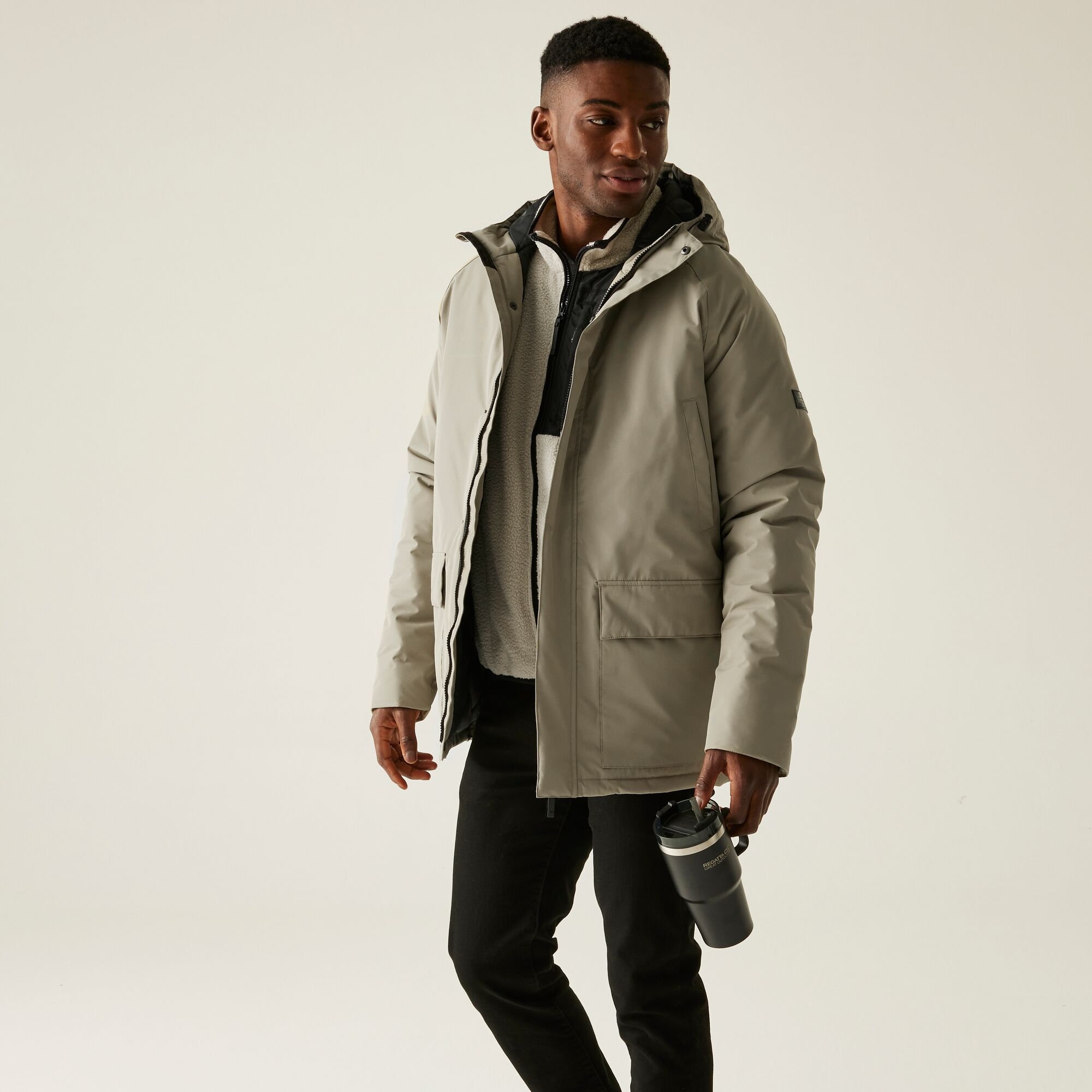 Regatta Kurtka męska przejściowa przeciwdeszczowa Savon Beżowy