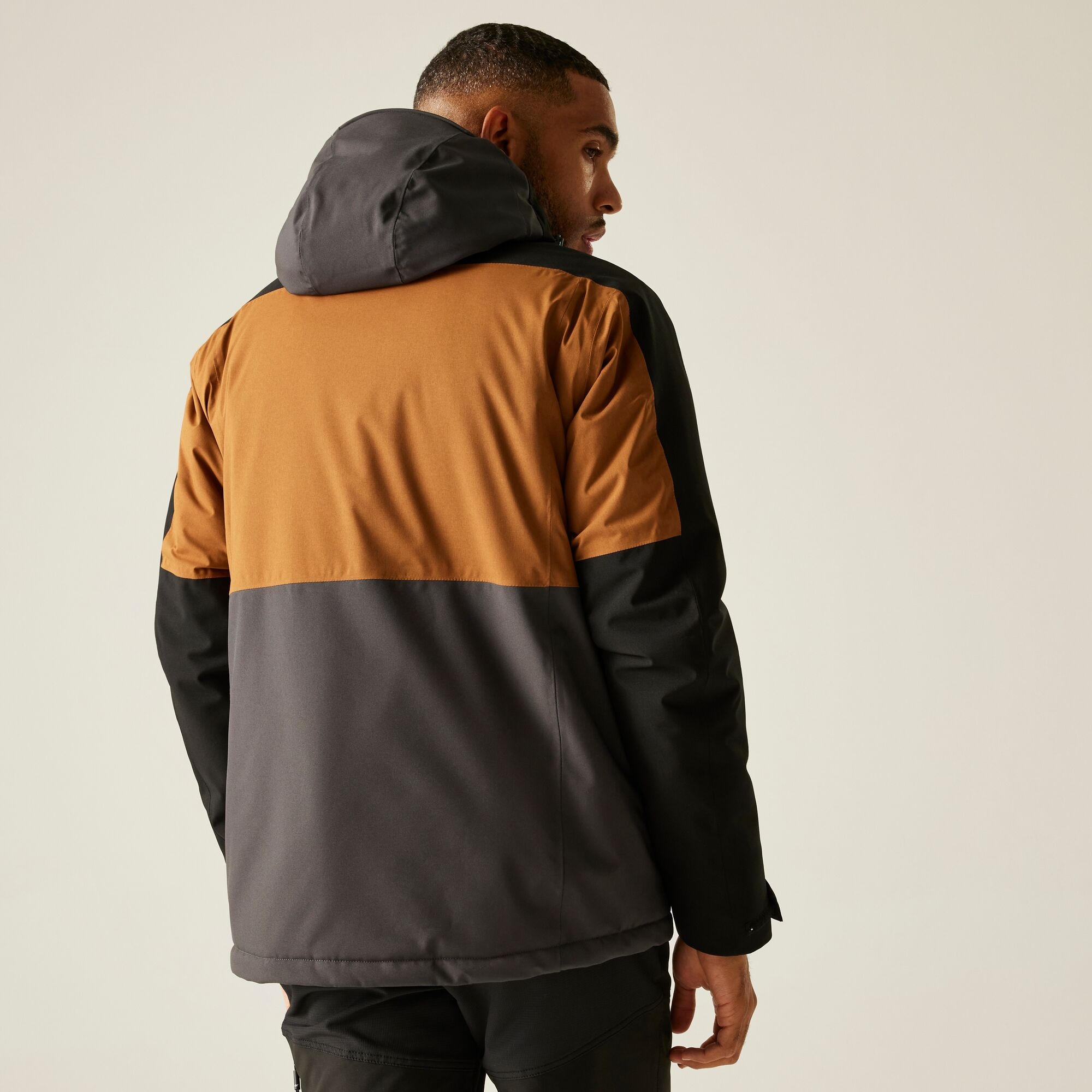 Regatta Kurtka męska przejściowa ocieplana przeciwdeszczowa Maland Brązowy