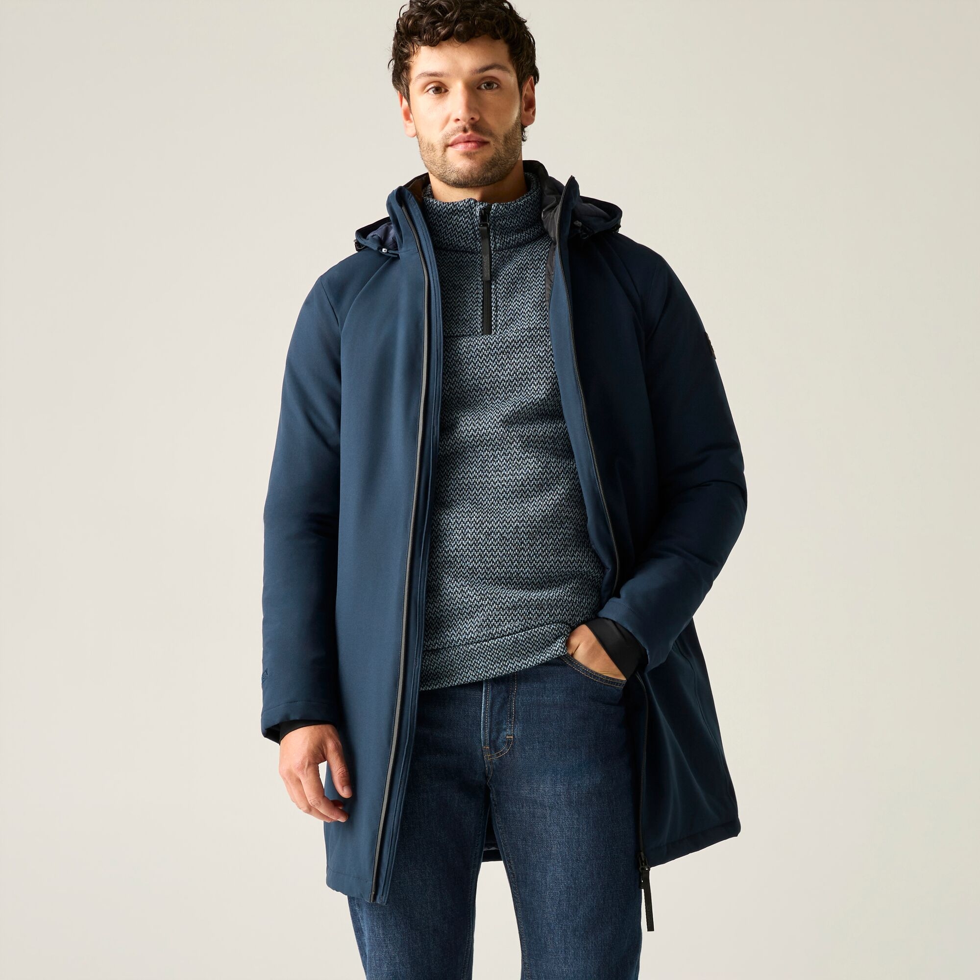 Regatta Men's Bleu Waterproof Parka Merzen - Image 2