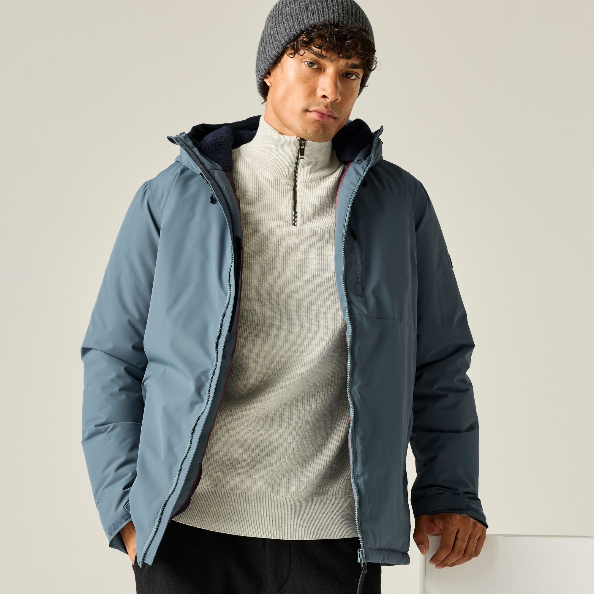 Regatta Men's Winter Waterproof Frankie Insulated Jacket - Grey Large