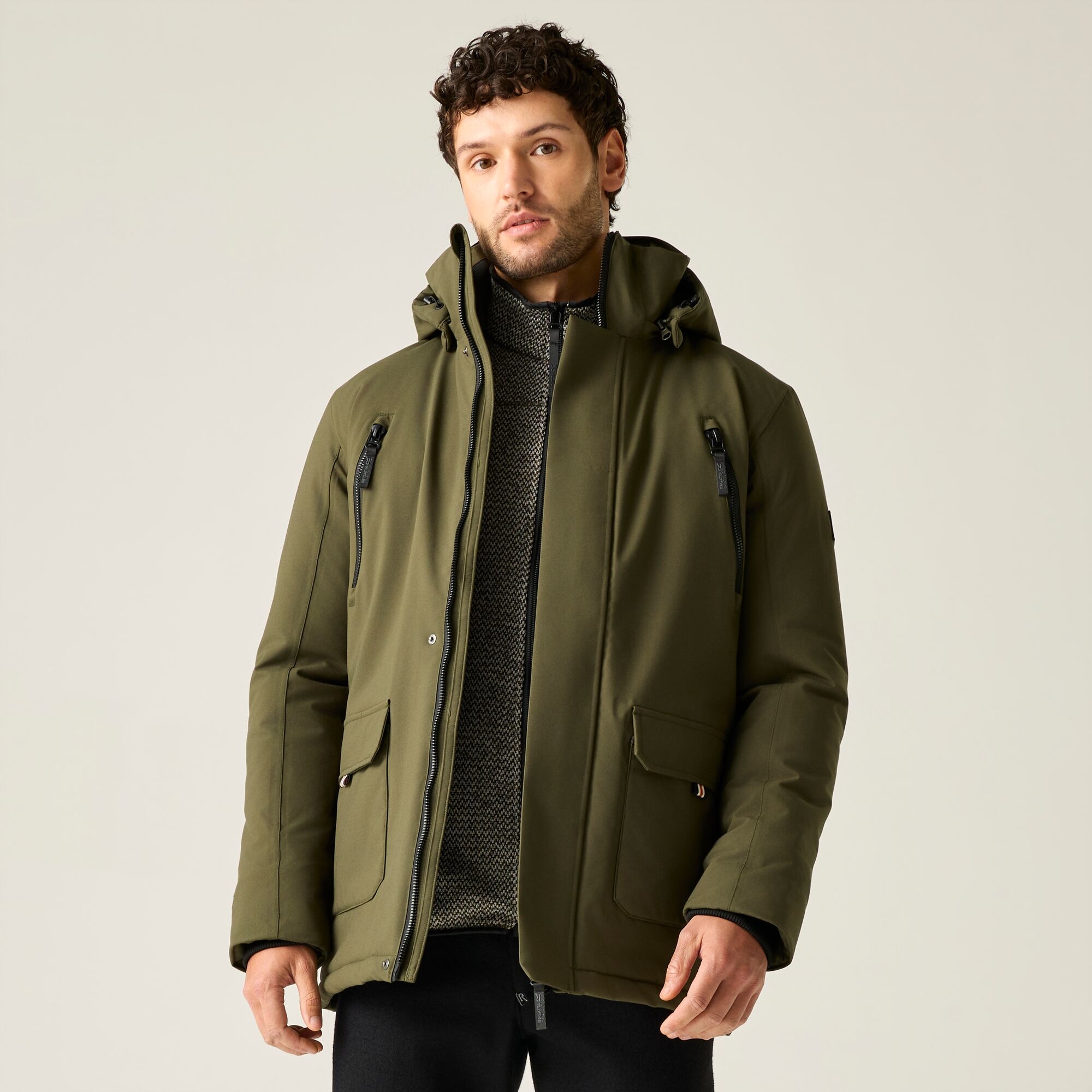 Regatta Men's Vert Waterproof Jacket Marron - Image 3