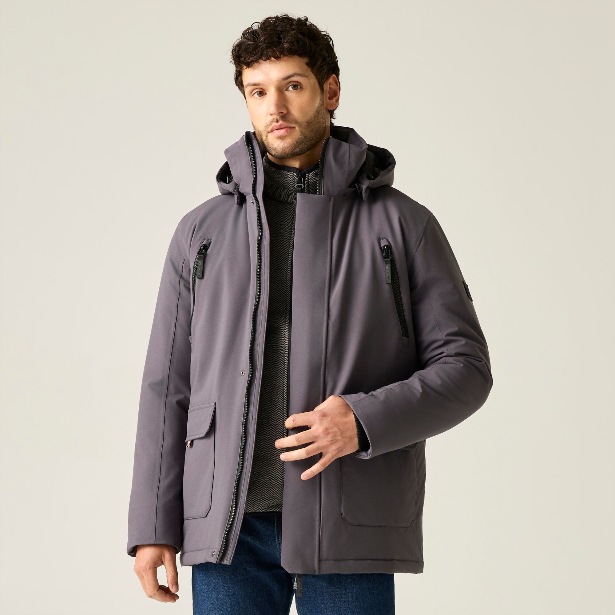 Regatta Men's Waterproof Marron Insulated Jacket - Grey Large - Image 1