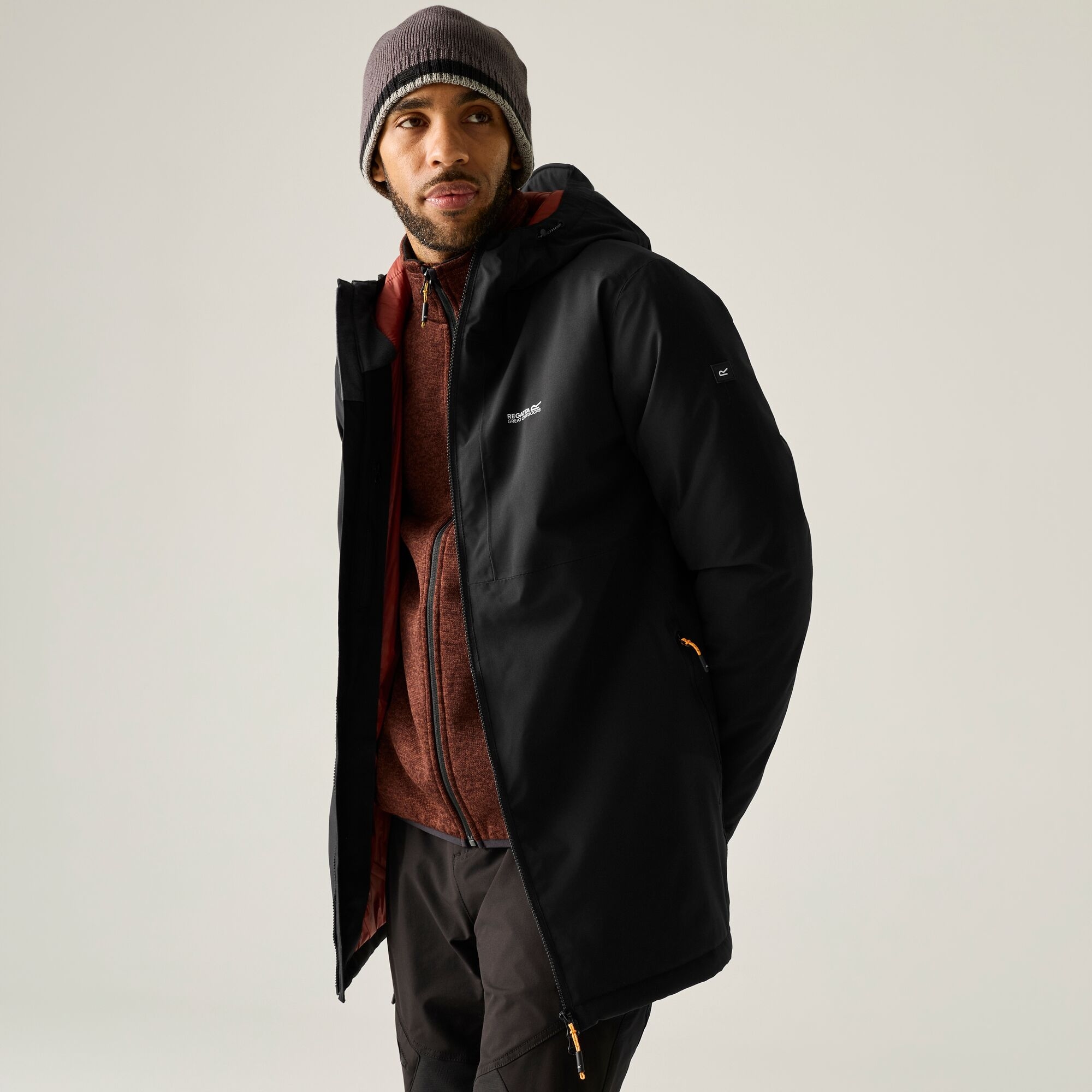 Regatta Men's Black Hoscar Waterproof Insulated Jacket In | : Medium - Image 4