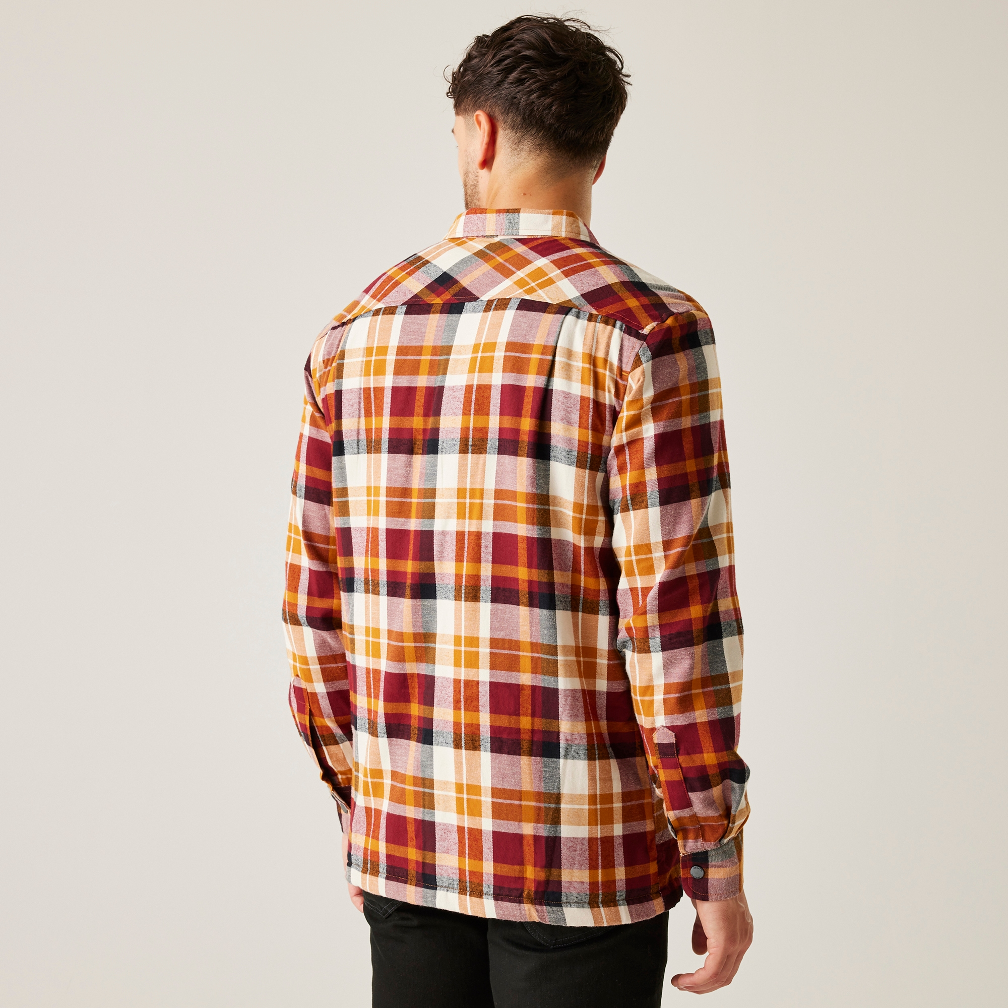 Regatta Męska koszula Thamos Brązowy w kratę