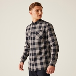 Black Dark Grey Bold Check