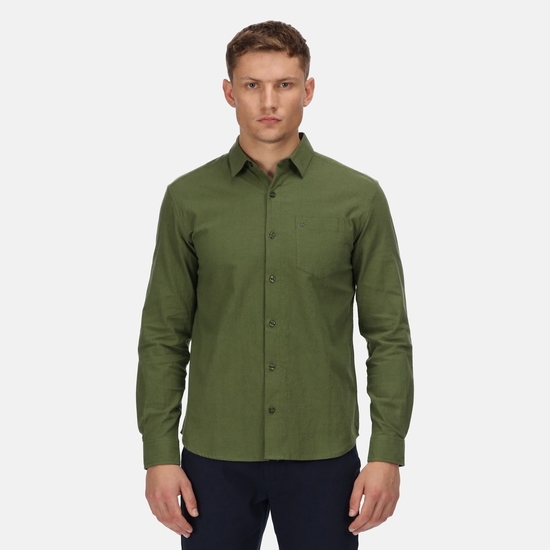 Brycen Langarmhemd für Herren Grün