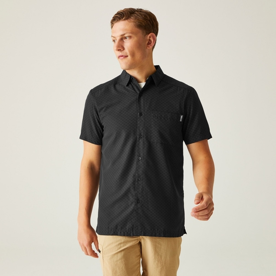 Men's Mindano VIII Short Sleeve Shirt Black Ash