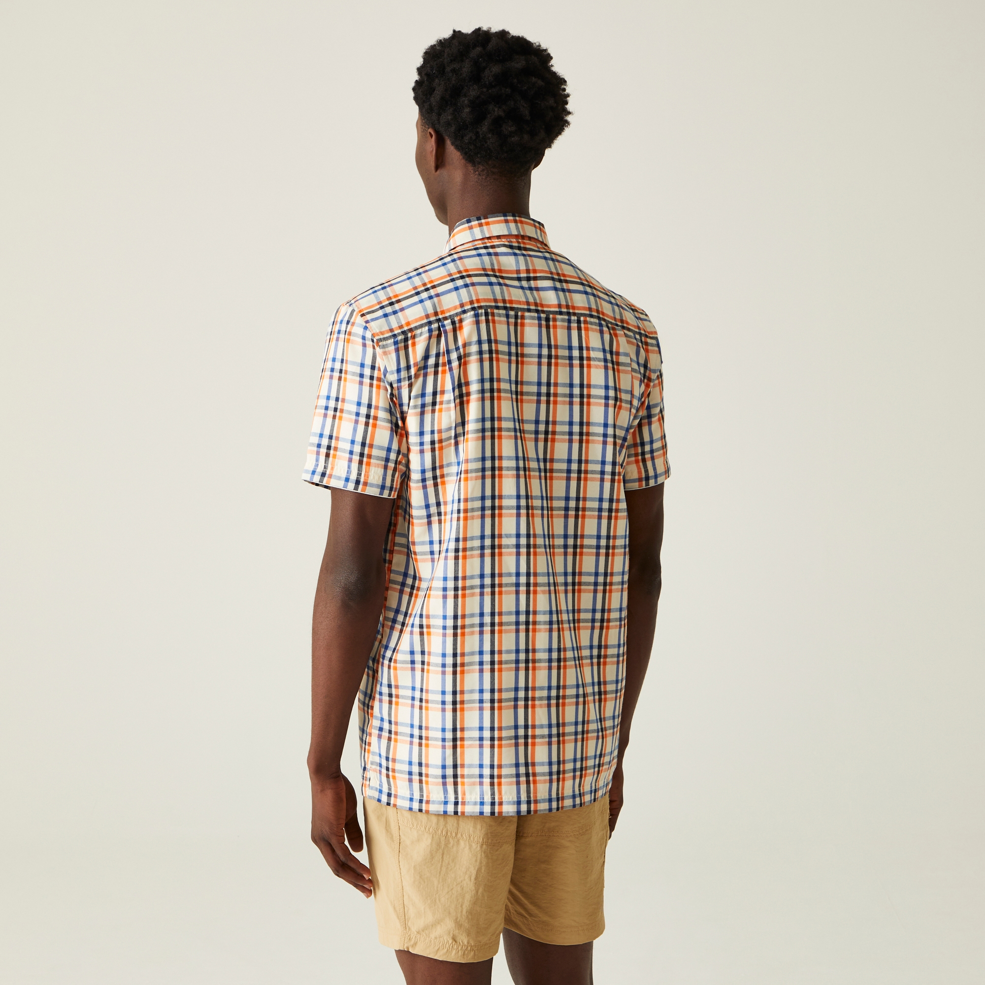 Regatta Męska koszula z krótkim rękawem Mindano VIII Granatowy