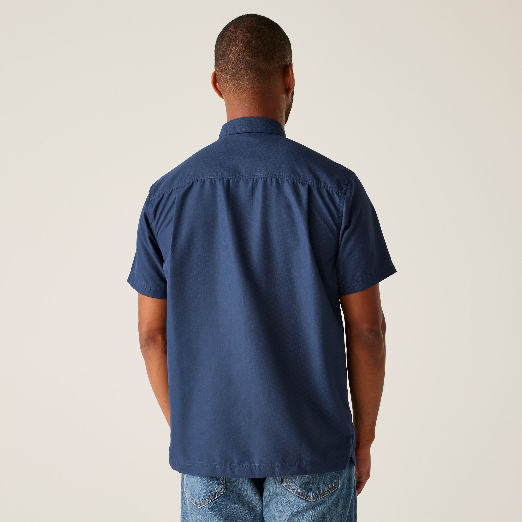 Regatta   Koszula męska z krótkim rękawem Mindano IX Niebieski