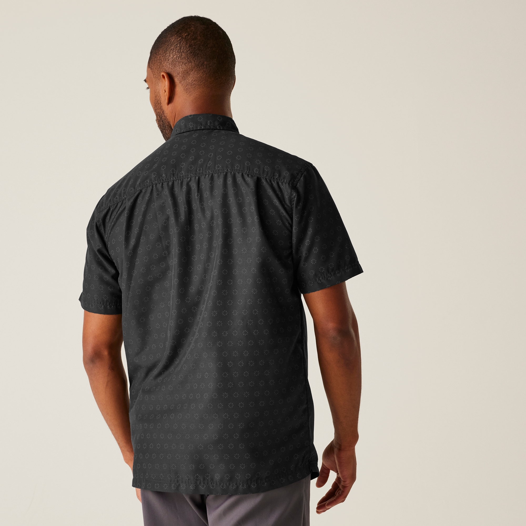 Regatta Męska koszula z krótkim rękawem Mindano IX Czarny