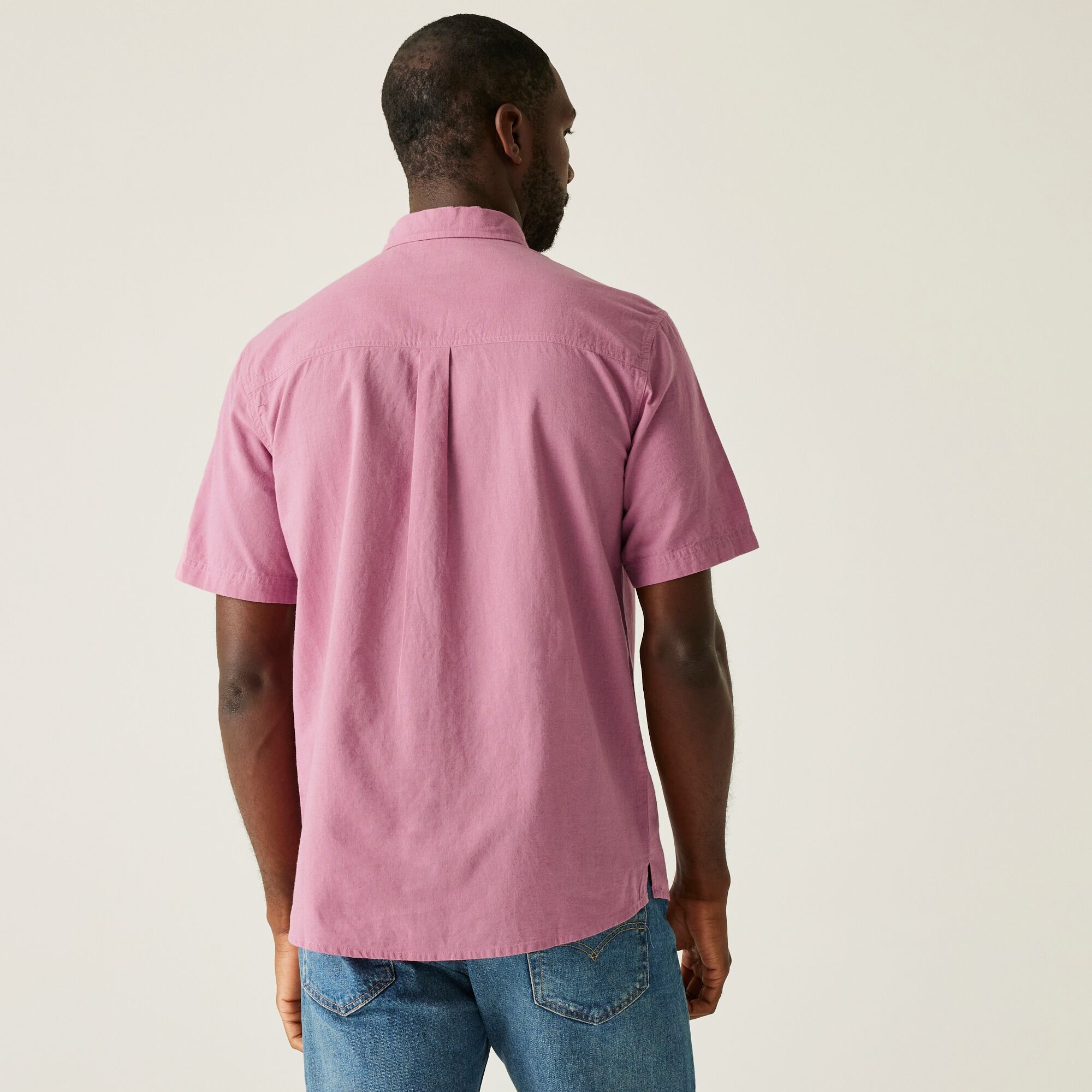 Regatta Męska koszula z krótkim rękawem Loran Różowy