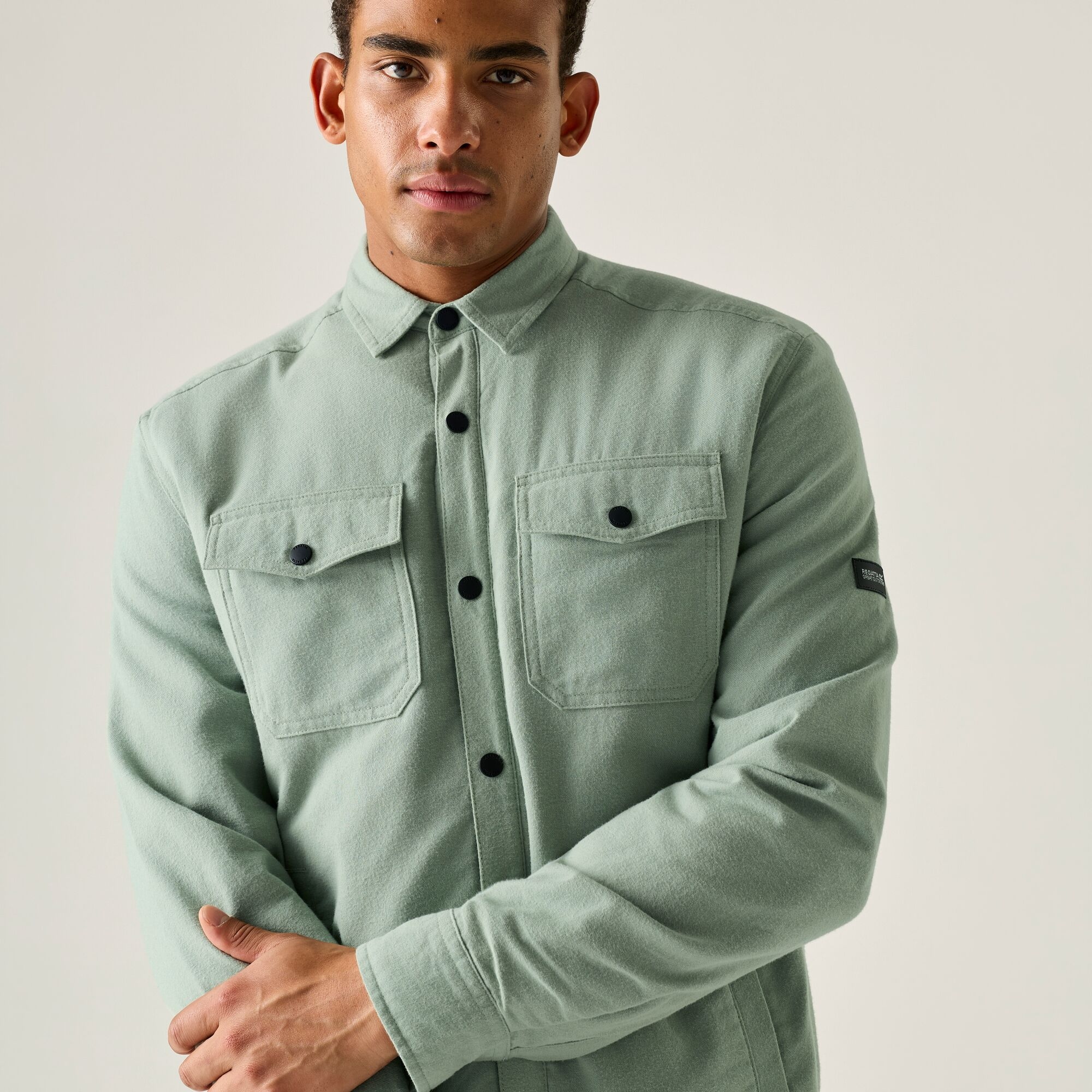 Regatta Men's Spennith Shacket Shirt - Green 3XL
