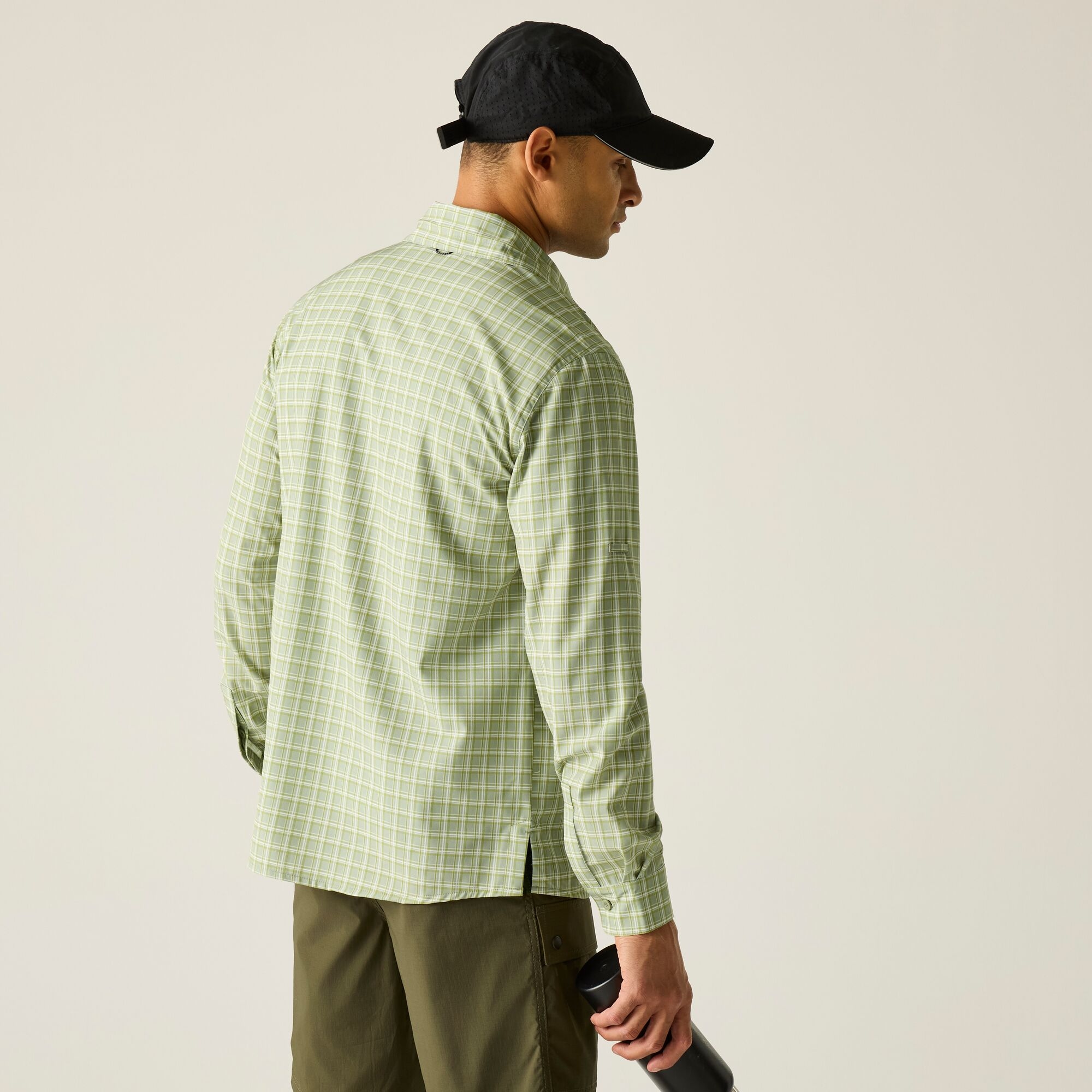 Regatta Koszula męska z długim rękawem Travel Light przeciw insektom Zielony