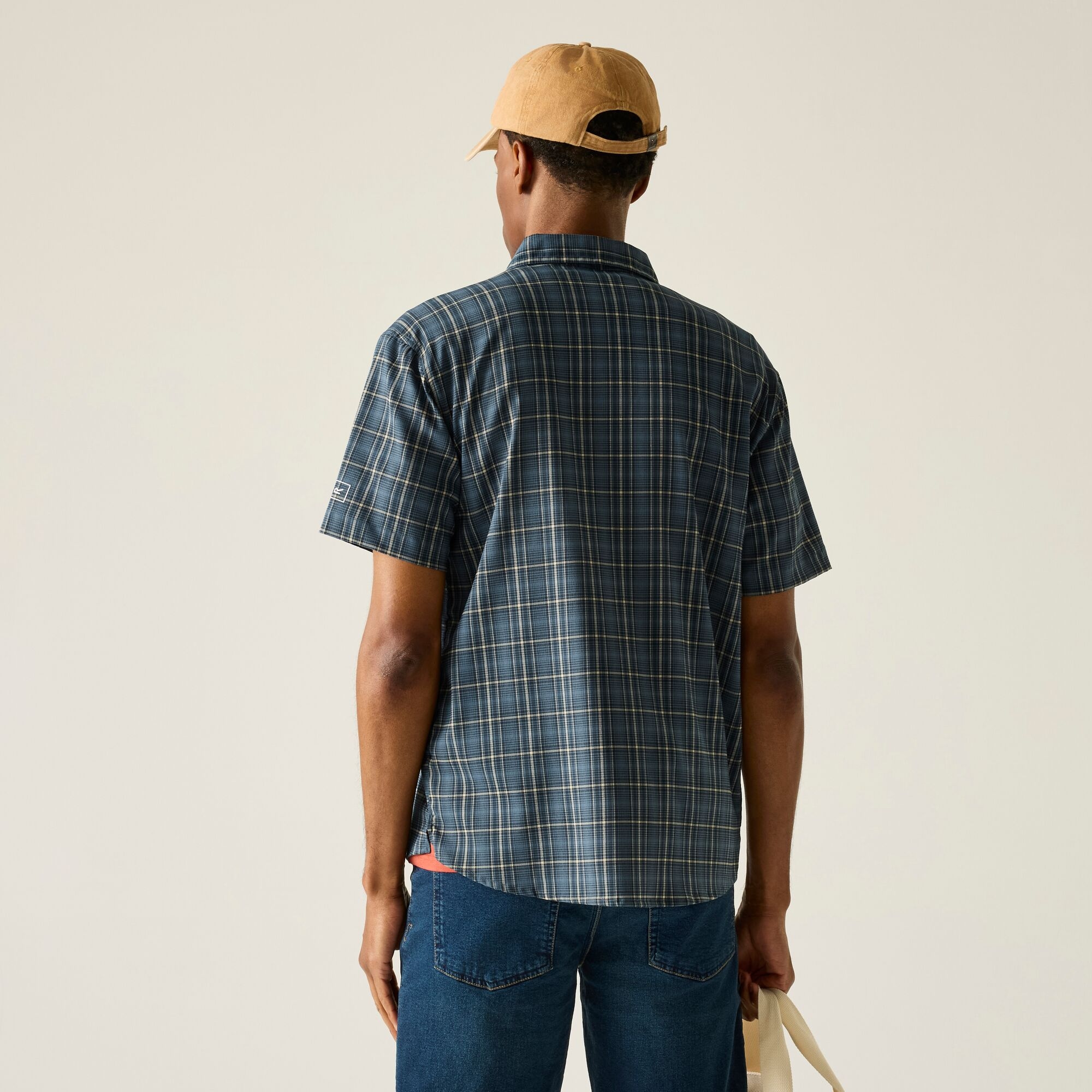 Regatta   Koszula męska z krótkim rękawem Begarno Niebieski