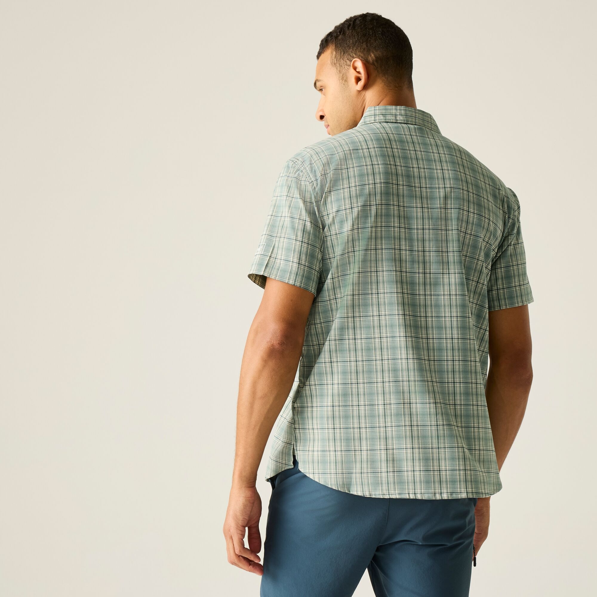 Regatta   Koszula męska z krótkim rękawem Begarno Niebieski