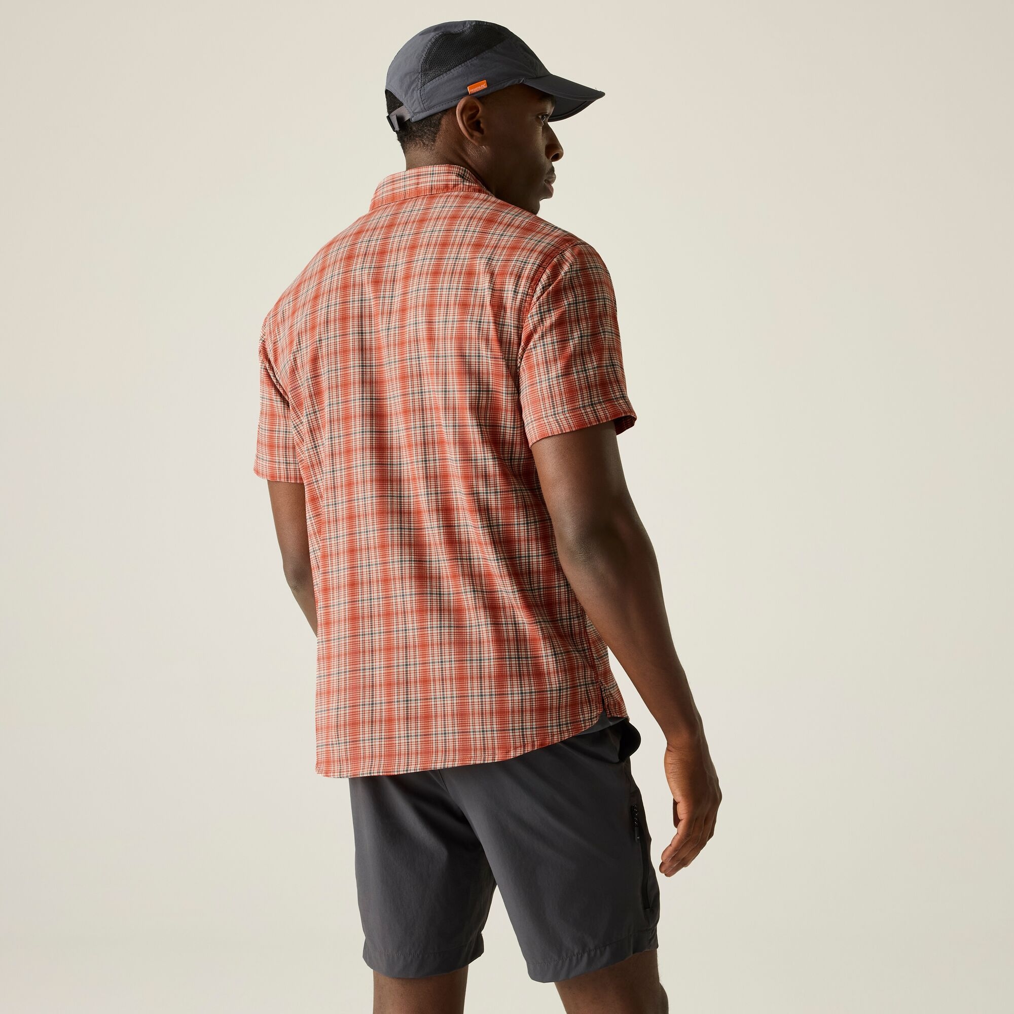 Regatta Koszula męska z krótkim rękawem Begarno Czerwony