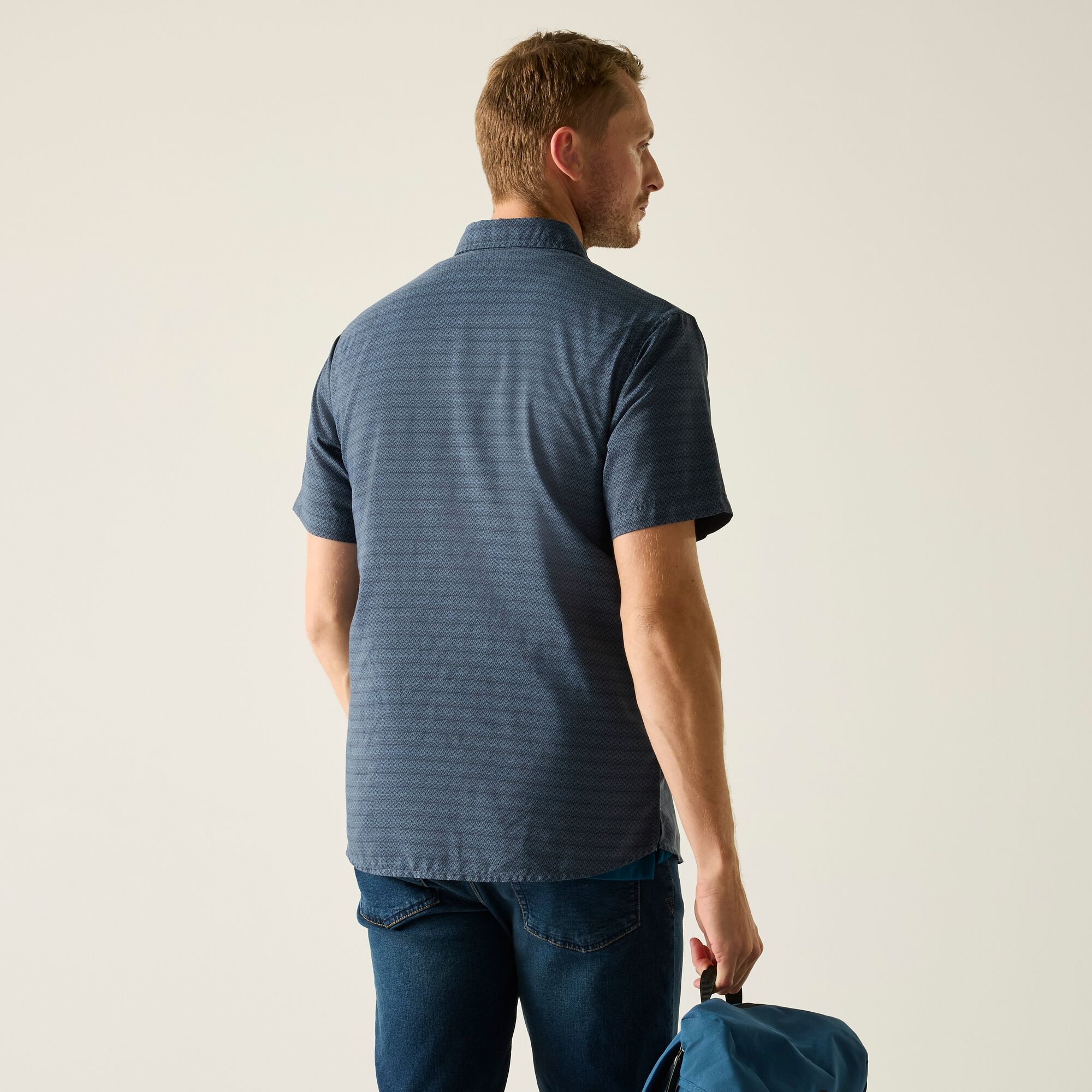 Regatta Regatta Koszula męska z krótkim rękawem Mindano Niebieski