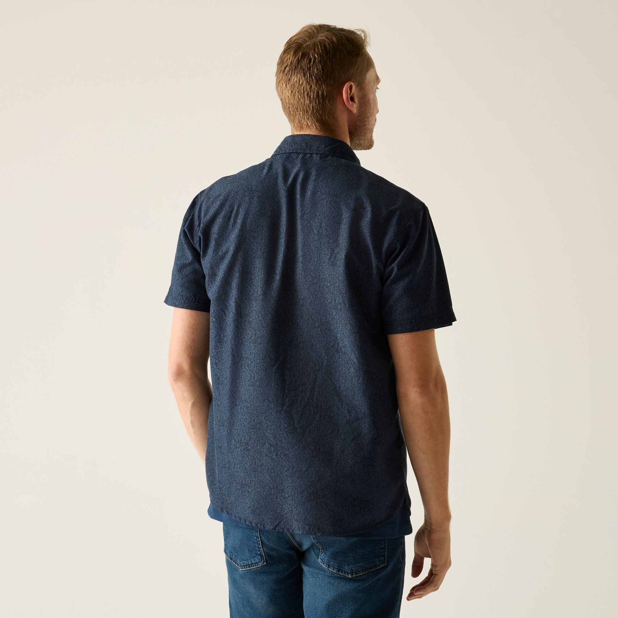 Regatta   Koszula męska z krótkim rękawem Mindano Niebieski