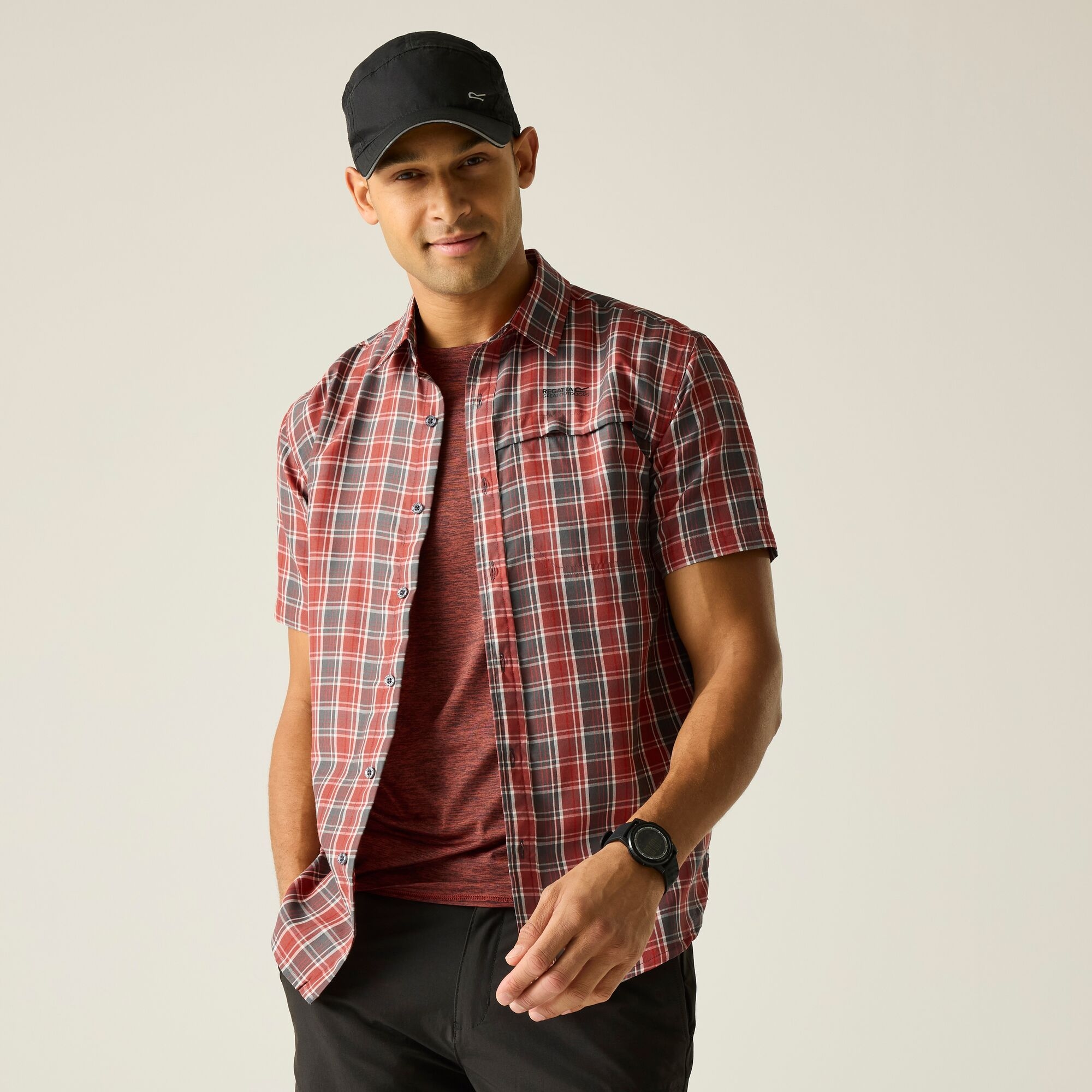 Regatta   Koszula męska z krótkim rękawem Mindano Szary