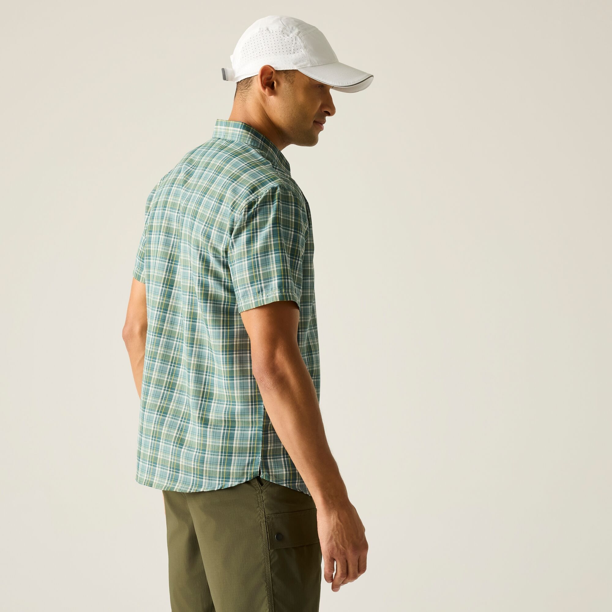 Regatta Koszula męska z krótkim rękawem Mindano Niebieski