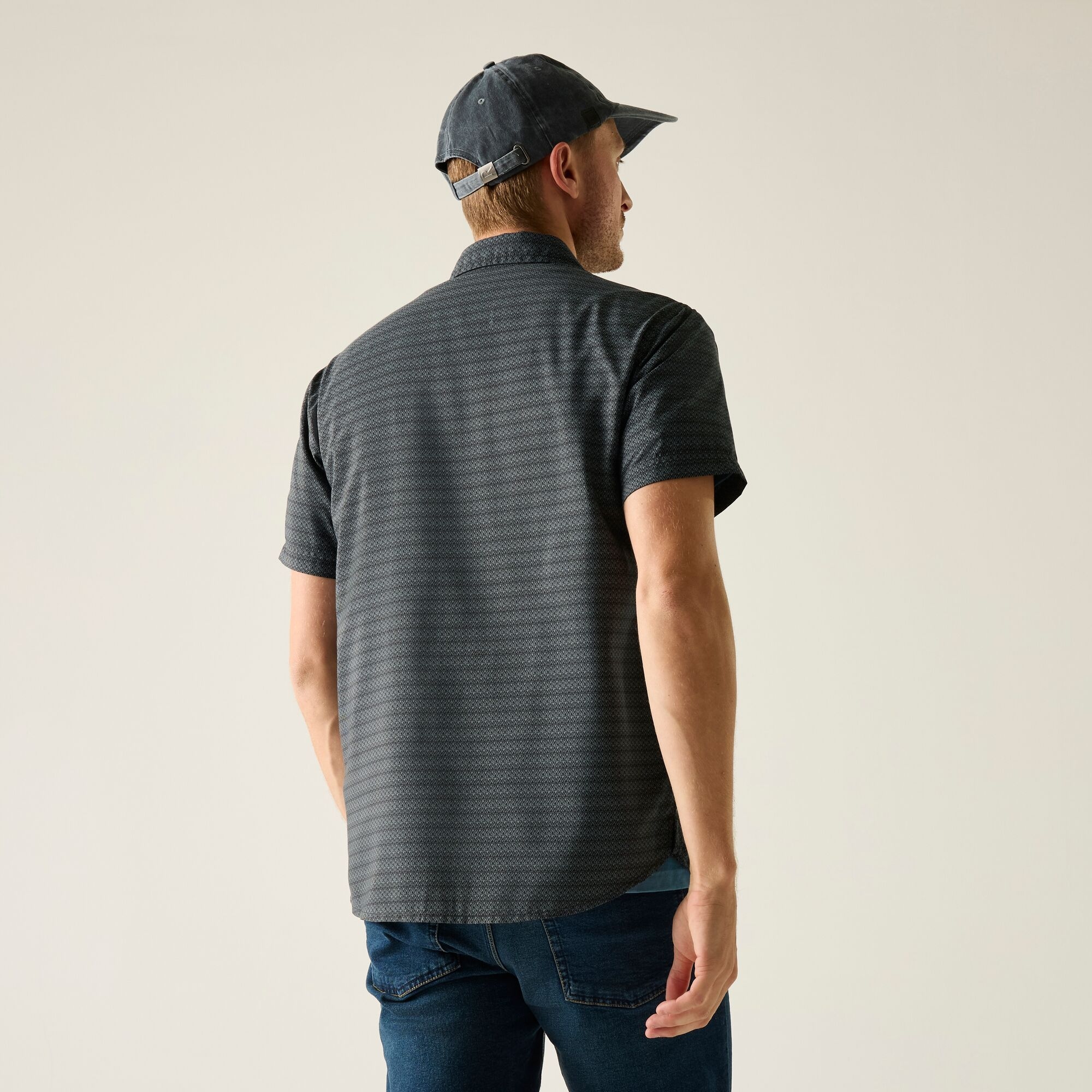 Regatta Koszula męska z krótkim rękawem Mindano Szary