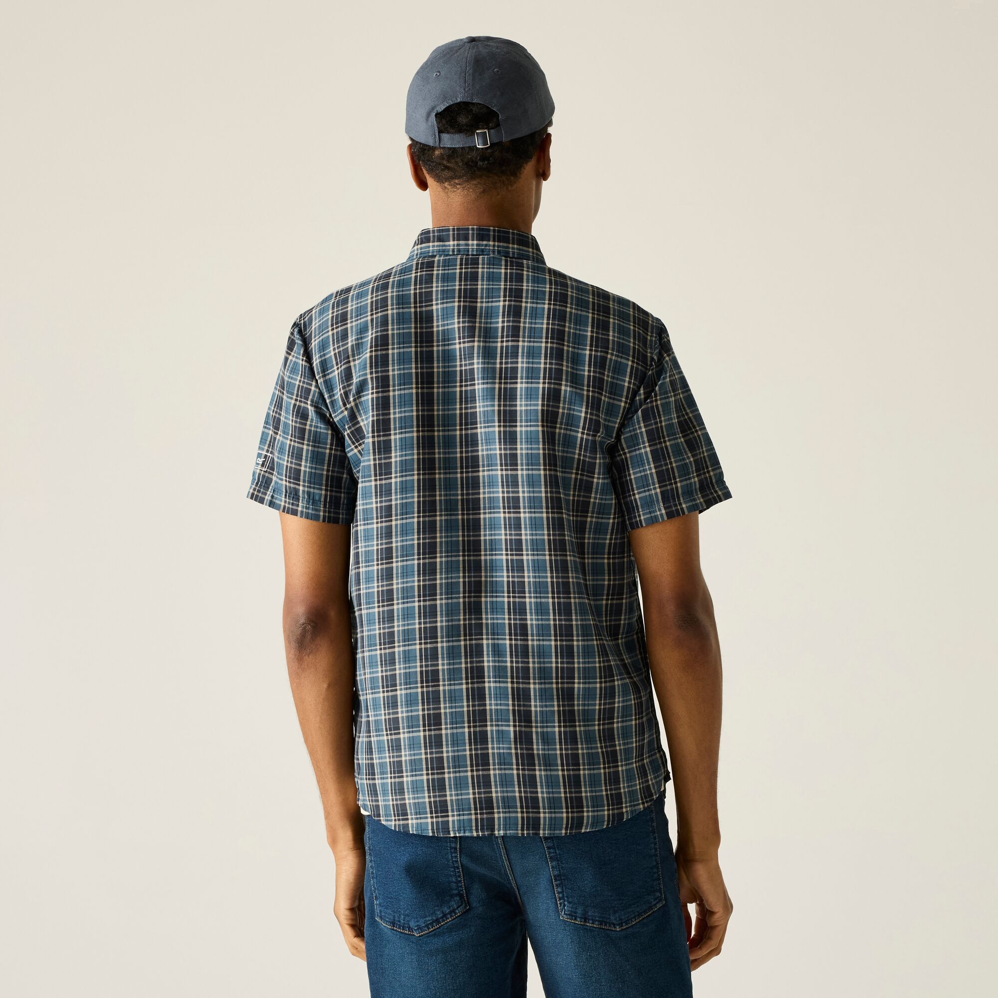 Regatta   Koszula męska z krótkim rękawem Mindano Niebieski