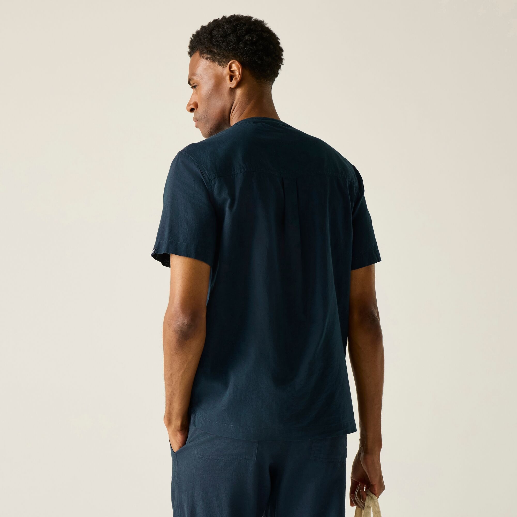 Regatta Koszula męska z krótkim rękawem Lovrey Niebieski