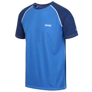 Tornell - Herren T-Shirt mit weicher Merinowolle Oxfordblau/Preußischblau