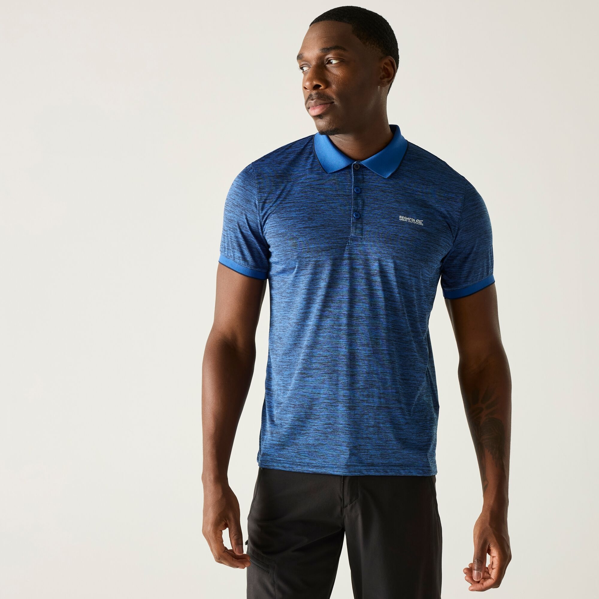 Regatta Men's Remex Ii Jersey Polo Shirt - Blue Small
