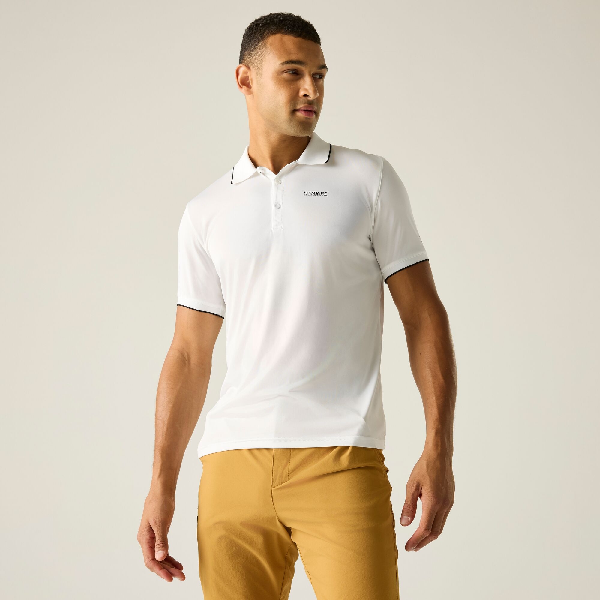 Regatta Men's Remex Ii Jersey Polo Shirt - White Extra Large