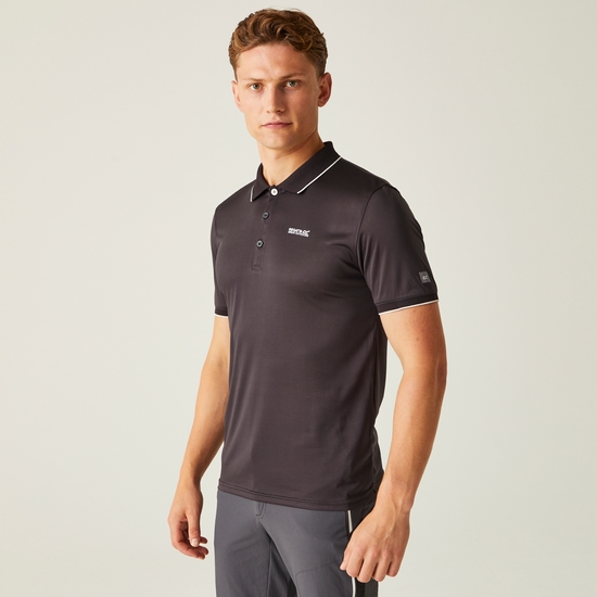 Men's Remex II Jersey Polo Shirt Ash Solid
