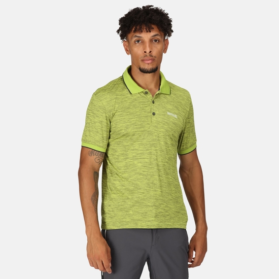 Men's Remex II Jersey Polo Shirt Green Algae 