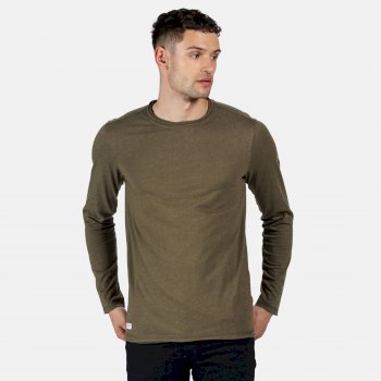 Men's Karter II Coolweave Lightweight Long Sleeve T-Shirt Camo Green