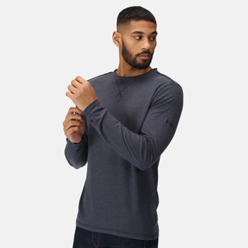 Men's Karter II Coolweave Lightweight Long Sleeve T-Shirt Navy