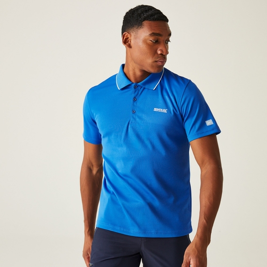 Maverick V Active Polo-Shirt für Herren Blau