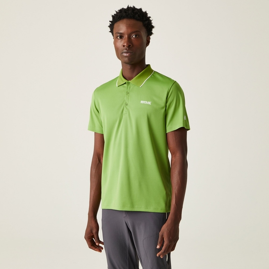 Men's Maverick V Active Polo Shirt Piquant Green