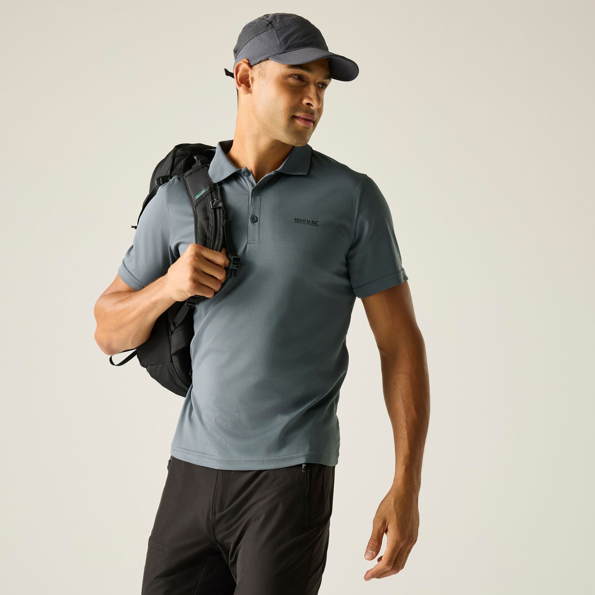 Regatta Men's Maverick V Active Polo Shirt - Grey 4XL