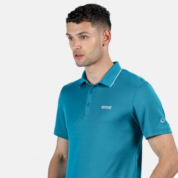 Men's Maverick V Active Polo Shirt Gulfstream