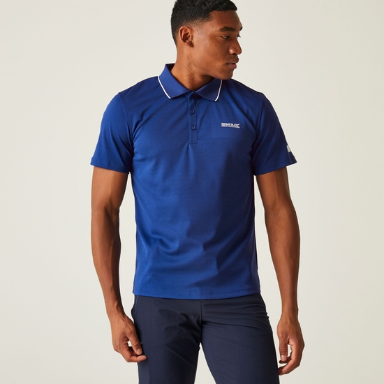 Men's Maverick V Active Polo Shirt New Royal