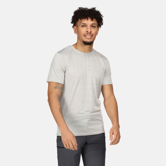 Men's Fingal Edition Marl T-Shirt Silver Grey 