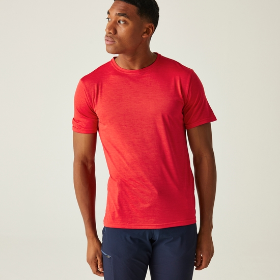 Fingal Edition Marl T-Shirt für Herren Rot