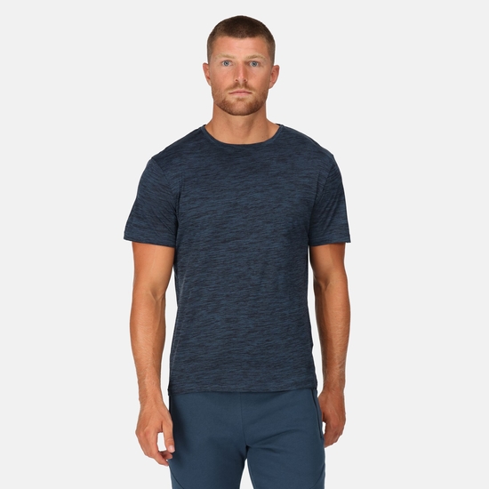 Fingal Edition Marl T-Shirt für Herren Blau