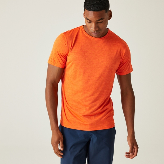 T-shirt Homme chiné Fingal  Orange