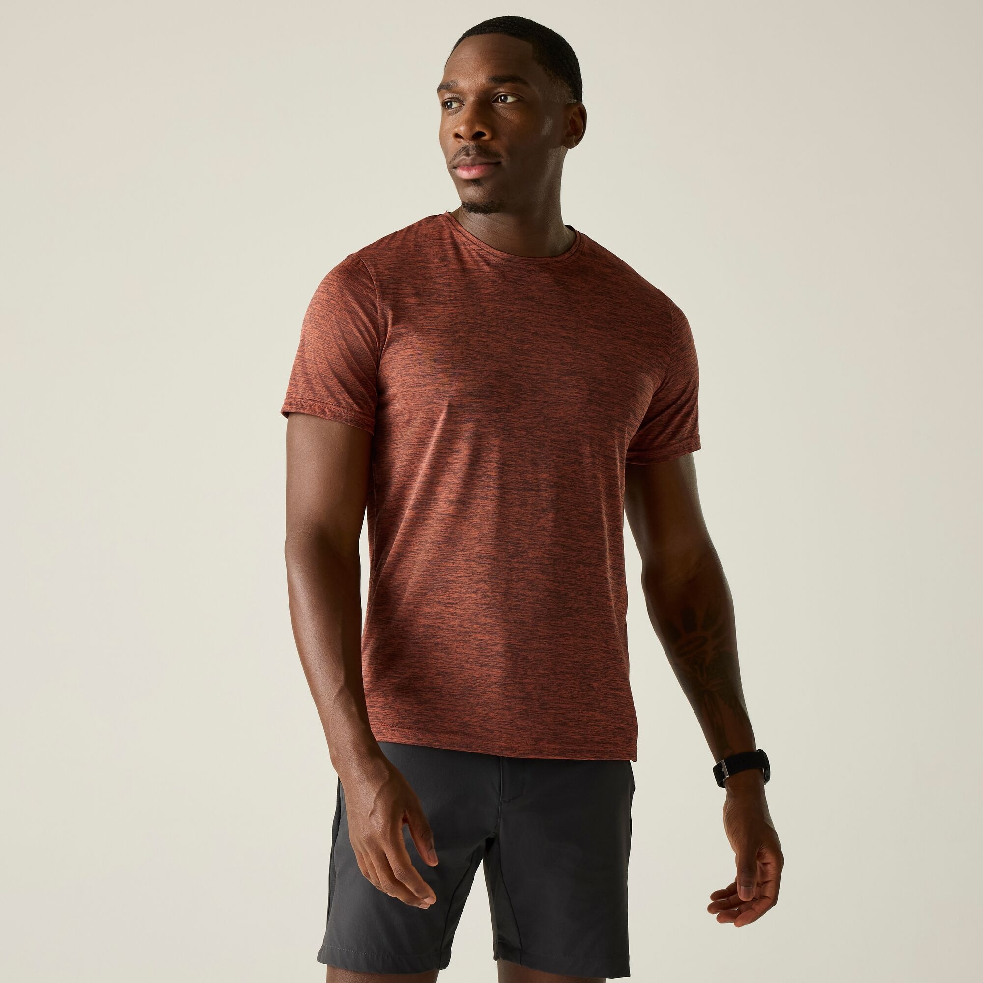Regatta Men's Fingal Edition Marl T-Shirt - Red 3XL