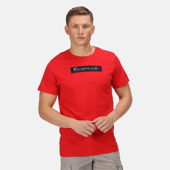 Men's Cline VI Cotton T-Shirt True Red